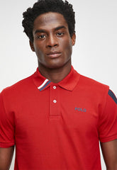 Polo Mens Active Sleeve Pony Ss Golfer In Red