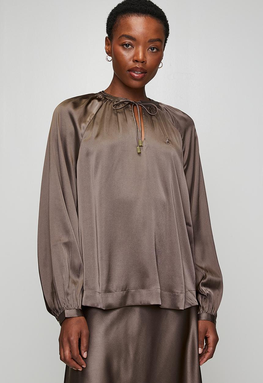 Polo Womens Mya Blouse In Iron