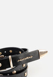Sissy boy Womens Slimsy Belt In Black With Gold