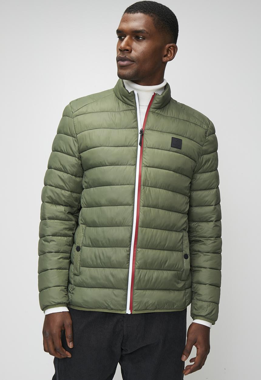 Polo Mens Quilted Puffer Jacket In Fatigue