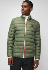 Polo Mens Quilted Puffer Jacket In Fatigue