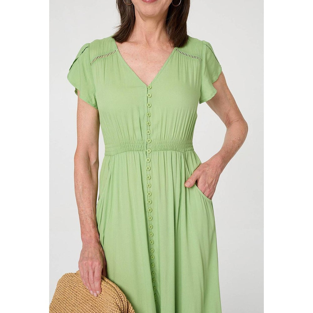 Stella Morgan Ladies Dress In Lime