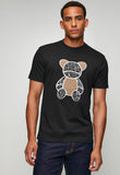 Ben Sherman Mens Fur Bear T-Shirt In Black