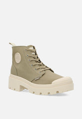 Palladium Womens Pallabase Twill Shoes In Dune