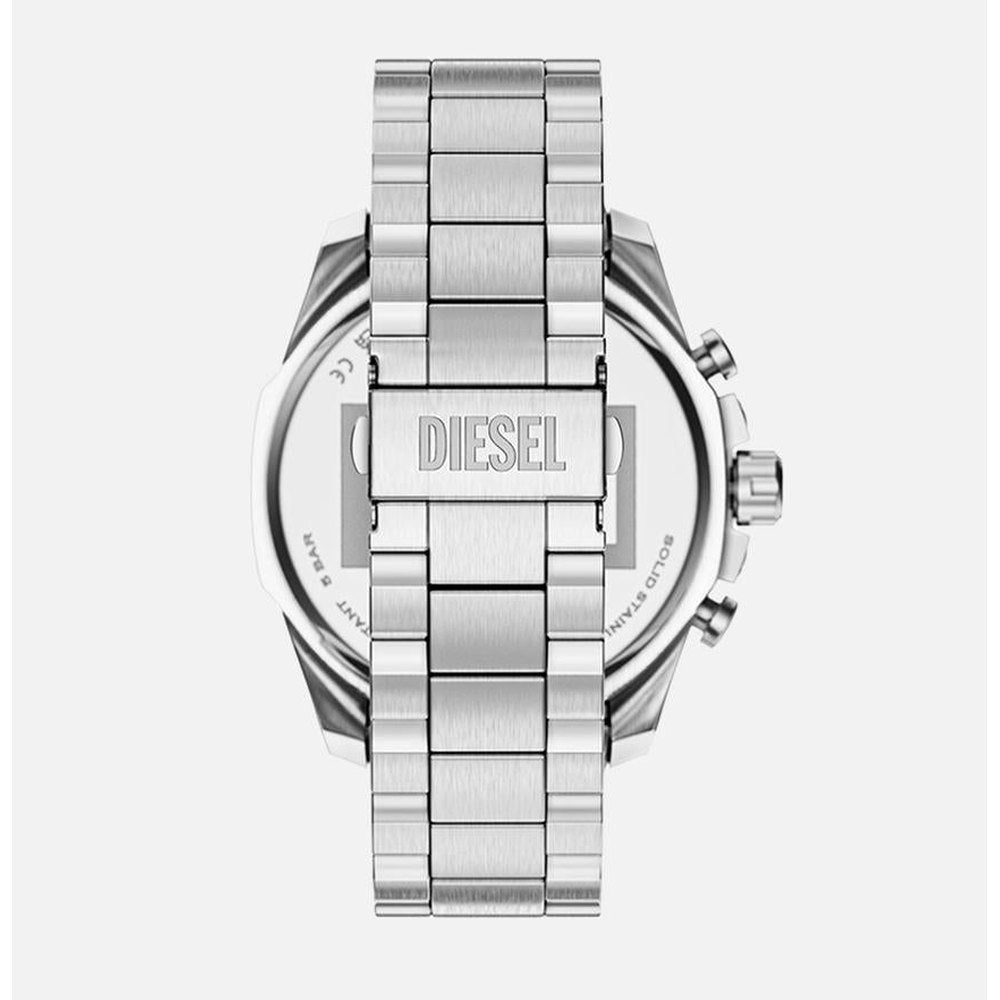 Diesel Mens Mega Chief Slim Watch In Silver