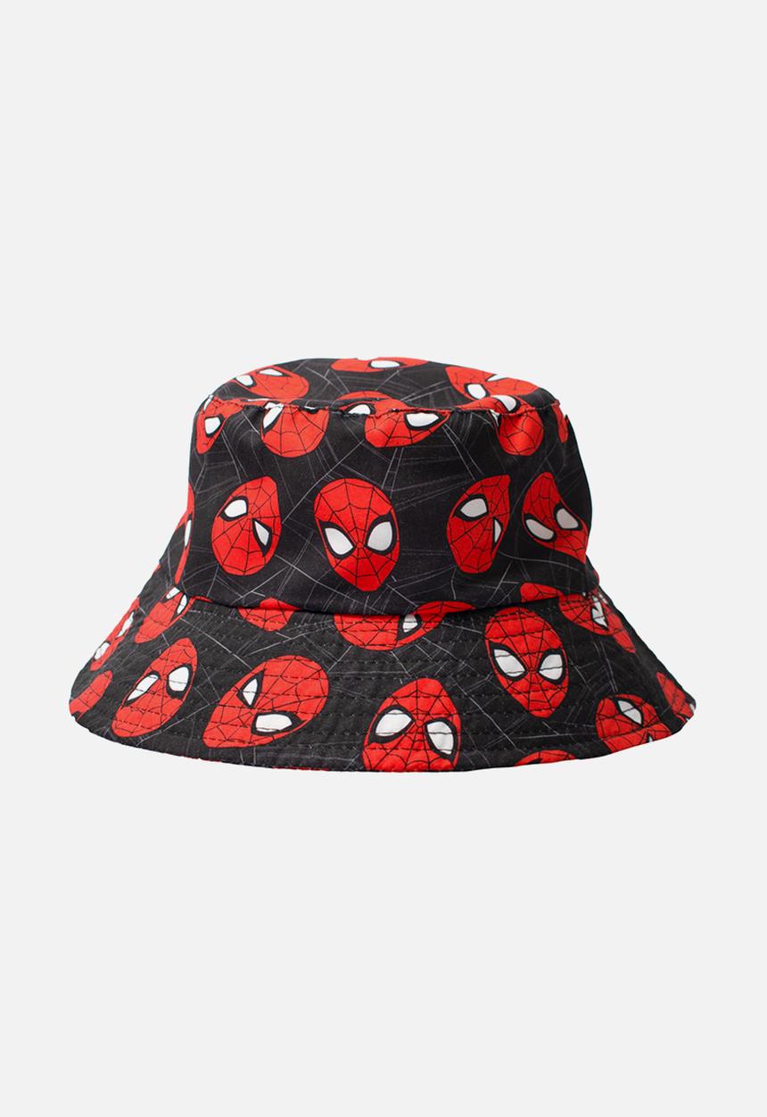 Character Group Boys Bucket Hat Spiderman In Black/Red