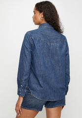 Levis Womens Iconic Weather Air Space Shirt In Blue