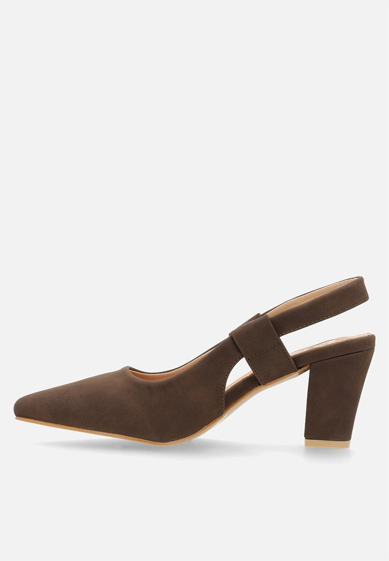 Plum Ladies Amber Heels In Chocolate