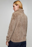 Stella Morgan Long Sleeve Zip Through Teddy Jacket In Mocha