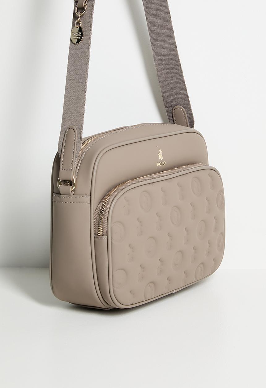 Polo Womens Luna Utility Crossbody Bag In Mushroom