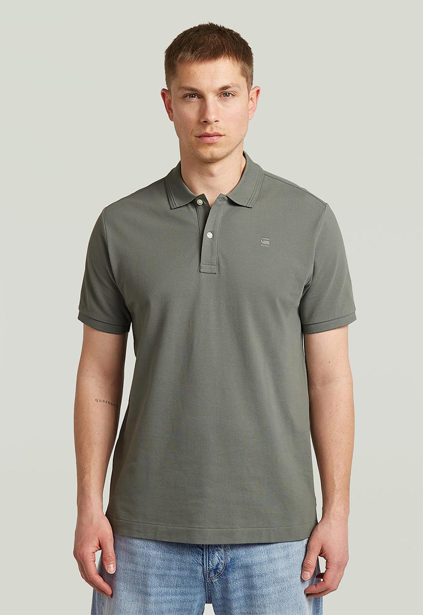 G-Star Raw Mens Dunda Overdyed Slim Polo Short Sleeve Shirt In Orphus
