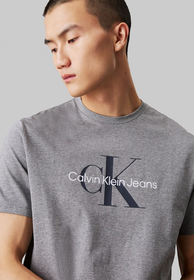 Calvin Klein Mens Monogram Tee Grey
