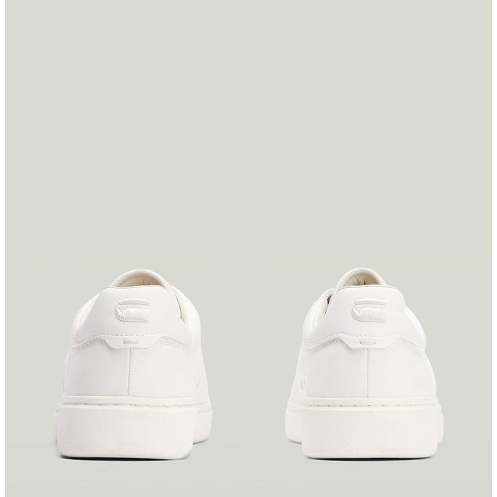 G-Star Raw Mens Scout Lea Leather Sneakers In White