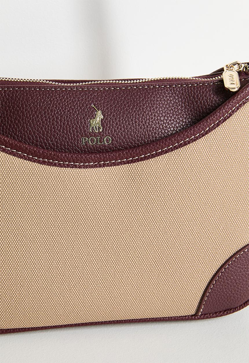 Polo Womens Cabana Sling Bag With Side Pocket In Beige