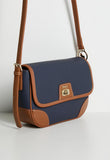 Polo womens Cabana Flapover Sling Bag In Blue