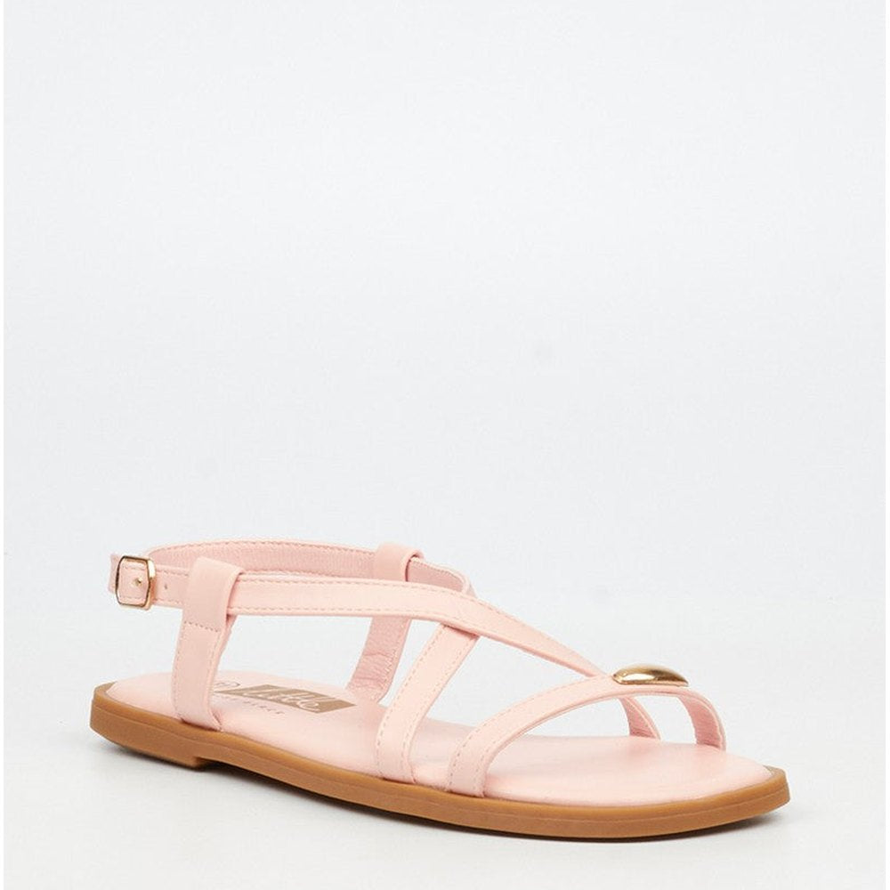 Little Miss Black Kids Amy 2 Sandals In Pink
