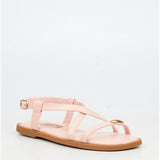 Little Miss Black Kids Amy 2 Sandals In Pink