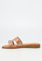 Butterfly Feet Ladies Jacey 1 Rose Gold Sandals