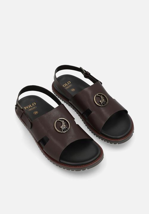 Polo Mens Brown Moulded Trim Sandal