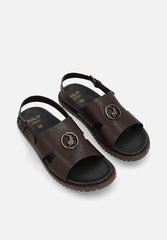 Polo Mens Brown Moulded Trim Sandal