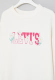 Levis Girls Crew Neck Sweatshirt In Sugar Swizzle