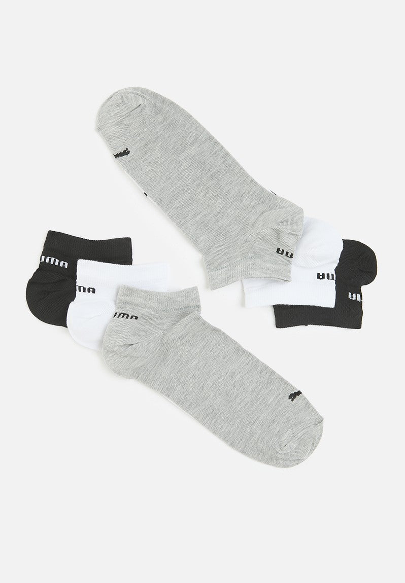 Puma Mens 3 Pack Low Cut Socks In Multi