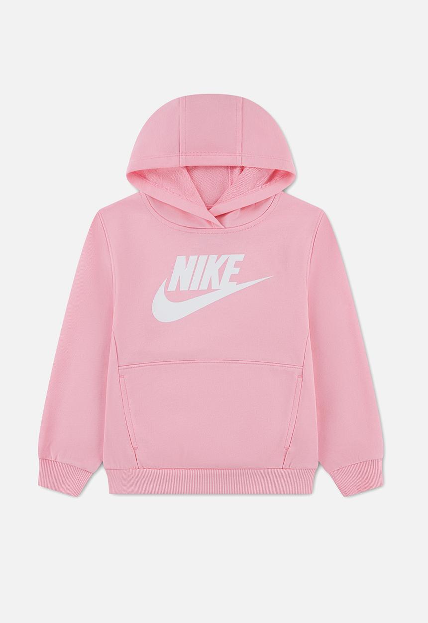 Nike Girls Nsw Club Ft Hbr Po Hoodie In Soft Pink
