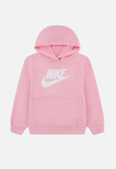 Nike Girls Nsw Club Ft Hbr Po Hoodie In Soft Pink