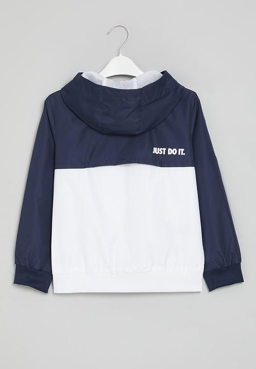 Nike Kids Navy Dobby Windbreaker