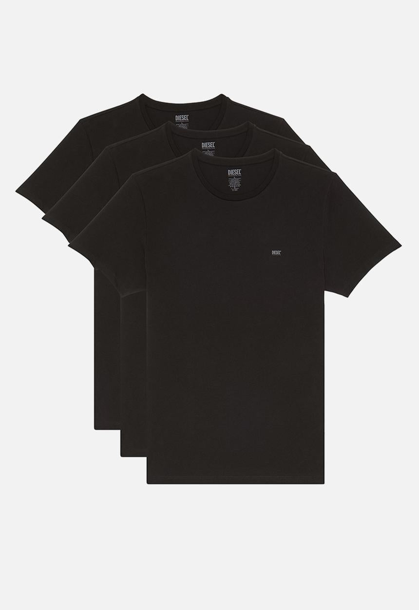Diesel Mens M-Umtee-Jaket 3 Pack T-Shirts In Black