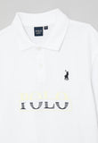 Polo Boys Layton Short Sleeve Golfer In White