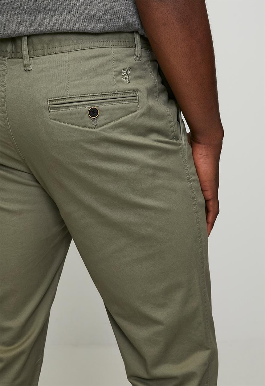 Pringle Mens Jorge Tailored Fit Chino Fatigue