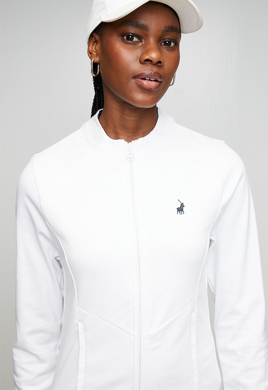 Polo Womens Scarlett Long Sleeve Track Top In White