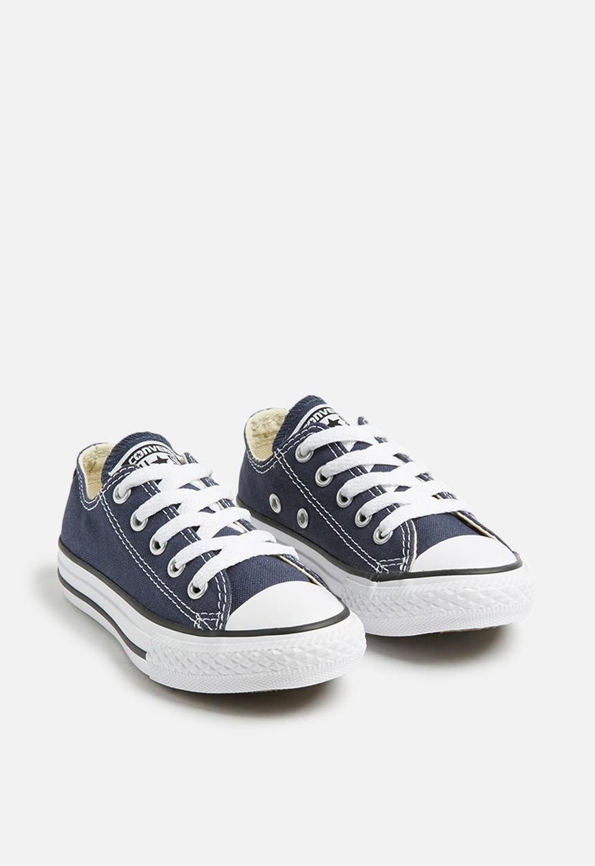 Converse Boys All Star Low Sneakers In Navy