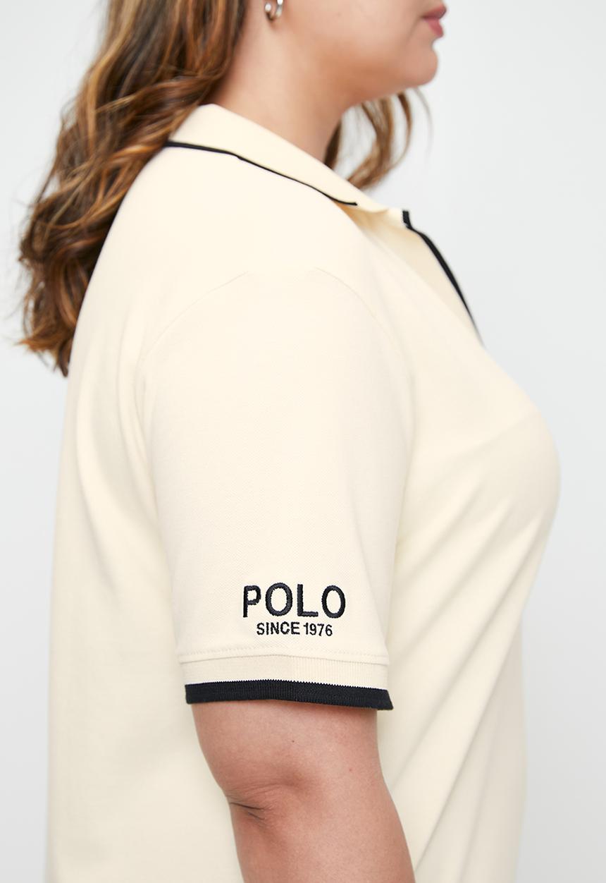 Polo Womens Zuri Johnny Collar Golfer Dress In Sand