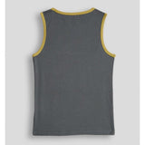 Polo Boys Jude Colour Blocked Sleeveless Vest In Gunmetal/Gold/White