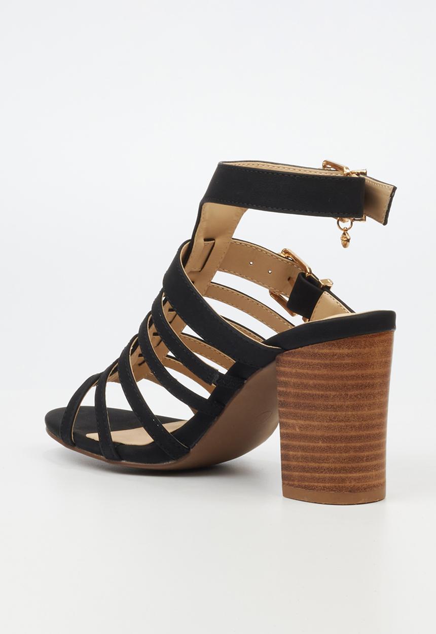 Miss Black Ladies Hazel 1 Heels In Black