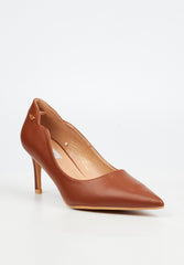 Miss Black Ladies Nola 6 Heels In Tan