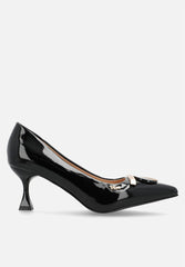 Plum Ladies Alma Heels In Black