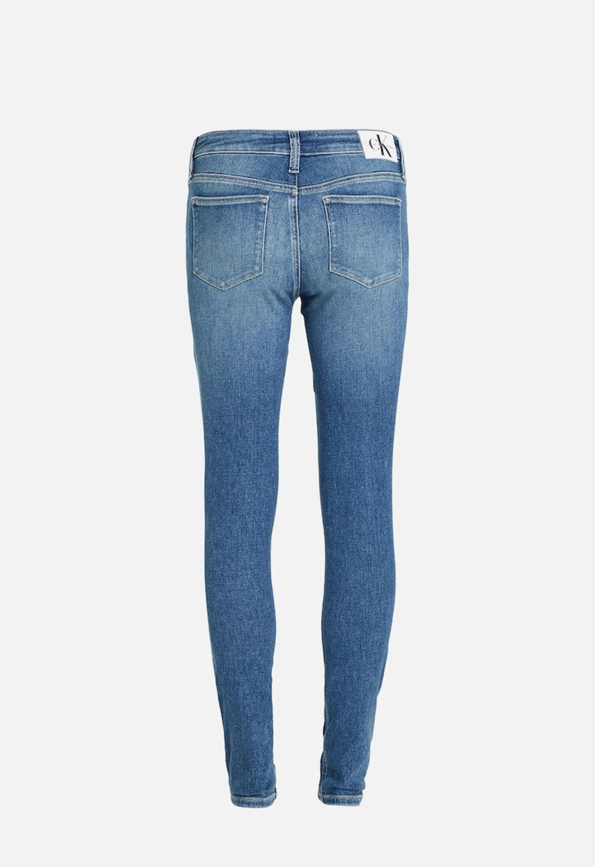 Calvin Klein Mid Rise Skinny Jeans In Denim Medium