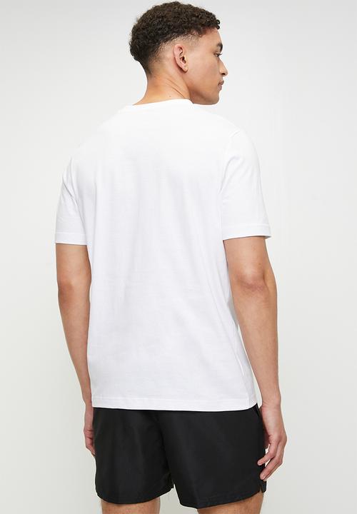 Puma Mens Whitegraphic No.1 Logo Tee