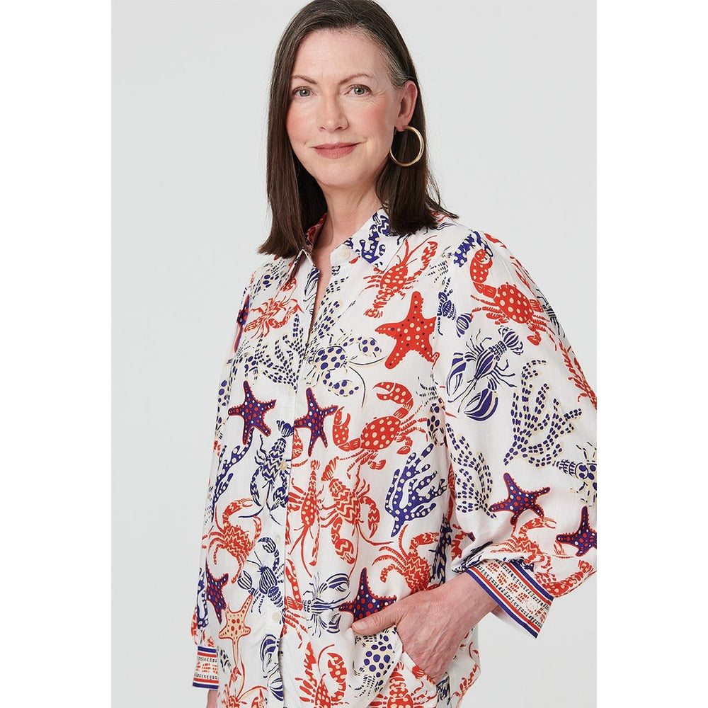 Mandi Womens Blouse In Multi