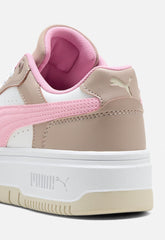 Puma Girls Rebound Femme Jr Sneakers In White/Pink/Brown