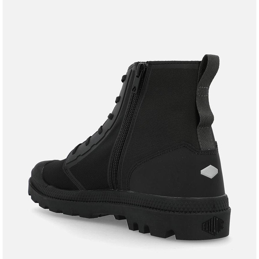 Palladium Mens Pampa Hi Care Zip Shoes In Black