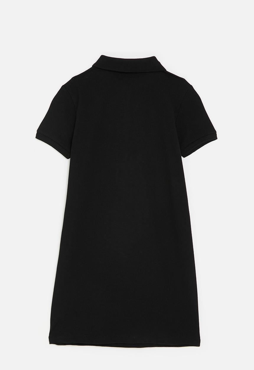 Polo Girls Dakota Short Sleeve Golfer Dress In Black