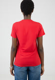 Sissy boy Womens Regular T-shirt With Bling Detail In Red