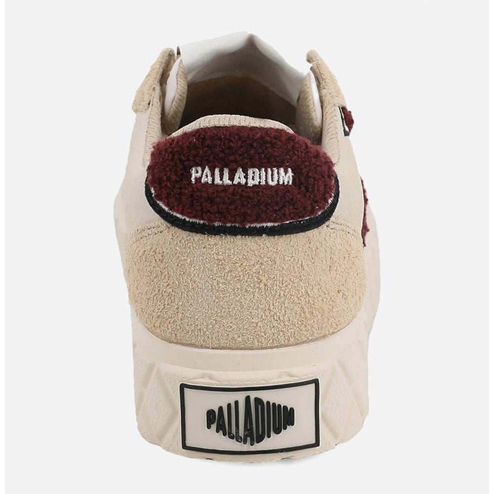 Palladium Womens Ace Lo Mix Leather Shoes In Sand