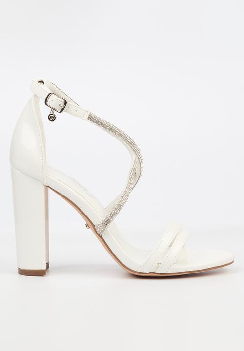 Miss Black Ladies Border 5 Heels White