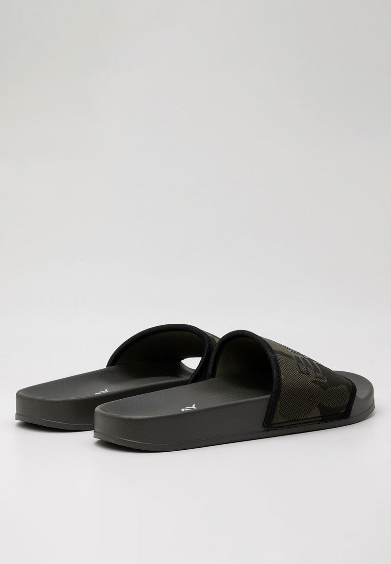 Replay Mens Up Lycra Slides  Black