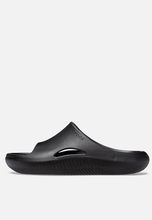 Crocs Mens Black Mellow Recovery Slides